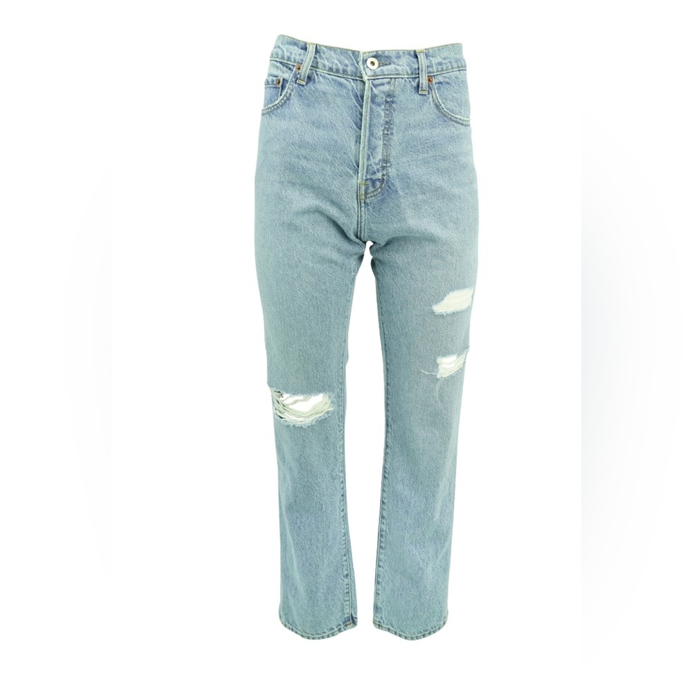 NSF High Rise Straight Leg Distressed Jeans - Size 29 - NWT $395